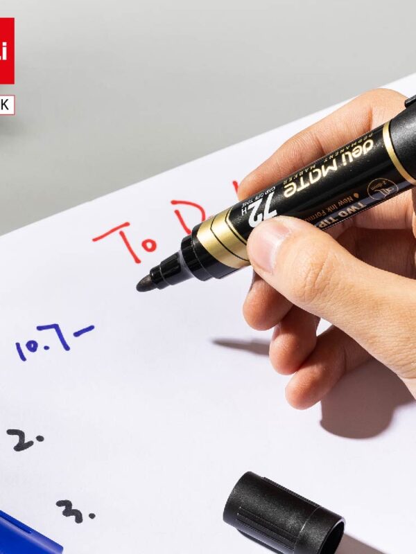 ديلي قلم تخطيط طرفين - 1.5مم / 2.6 مم - أسود - EU72-BK